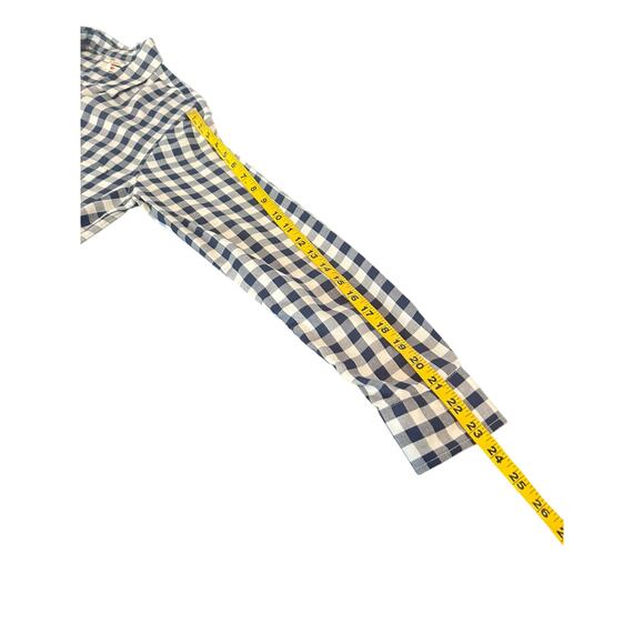 LEVIS WOMENS GINGHAM BLUE AND WHITE LONG SLEEVE BUTTON DOWN BLOUSE TOP SHIRT SM - Picture 9 of 11